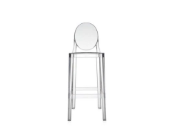 PROMOCJA! One more, One more please  - hocker przezroczysty, h 75 cm (z ekspozycji)