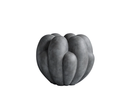 221046 - Bloom Vase, Big - Dark Grey - White Packshot.jpg