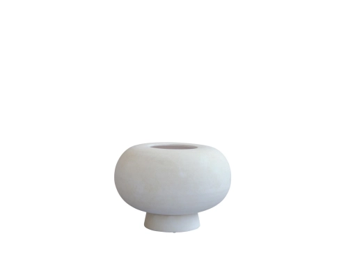 213047 - Kabin Vase, Fat - Bone White - White Packshot.jpg