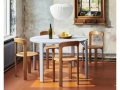 Rey Chair golden wb lacquer beech_Rey Dining Table gull laminate slate blue wb lacquer beech base_Nelson Apple Bubble Pendant M.jpg
