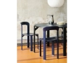 Rey Chair deep blue wb lacquer beech_Rey Dining Table vulcano laminate deep black wb lacquer beech base_Indian Steel Pitcher no 2.jpg
