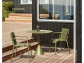 Palissade Cone Table olive_Palissade Armchair olive_Enamel Utensil Holder sprinkle black.jpg
