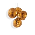 Melt Small Chandelier Gold - lampa wisząca