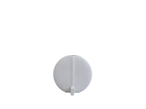 Guggenheim Vase Petit, Bone White - wazon