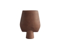 212008 - Sphere Vase Square, Big - Terracotta - White Packshot.jpg