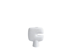Tribal Vase, Mini Bone White - wazon