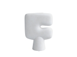 Tribal Vase, Big Bone White - wazon