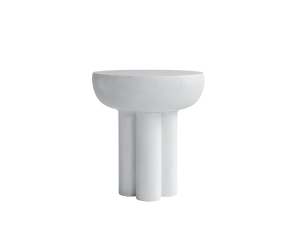 Crown Table Tall, Bone White  - stolik