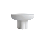 Crown Table Low, Bone White - stolik