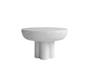 Crown Table Low, Bone White - stolik