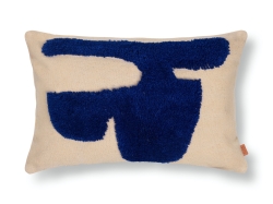 Lay Cushion Rectangular - Sand/Bright Blue - poduszka