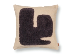 Lay Cushion - Sand/Dark Brown - poduszka