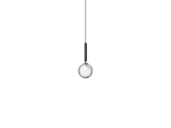Miira 1 Rock Grey/Optic Clear - lampa wisząca