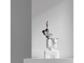 Cobra Vase Double Mini - Bubble White - Ikebana.jpg