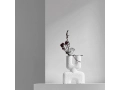 Cobra Vase Double Mini - Bubble White - Ikebana.jpg