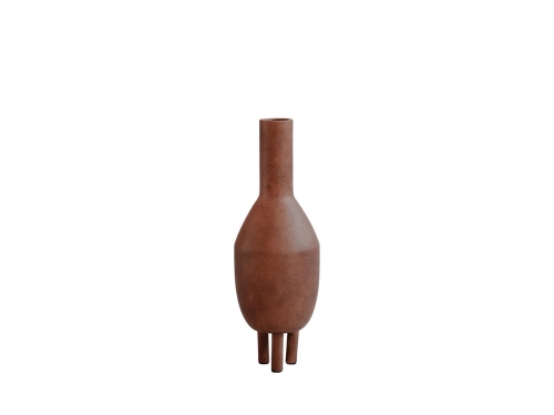 213044 - Duck Vase, Slim - Terracotta - White Packshot.jpg