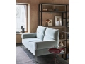 DLM cherry red high gloss_Cloche mocca anodised_Pandarine 2 Seater w cylindrical armrest Harald 823 chrome base.jpg
