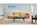 Mags Soft Low 2,5 Seater comb 2 Right Linara 142 beige stitching_Kofi grey tinted glass tabletop black wb lacquer oak frame_Shaggy Rug warm grey.jpg