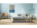 Mags Soft Low 2,5 seater comb 2 Lint grey light grey stitching_Tapis chestnut and blue_Fifty-Fifty Floor black.jpg