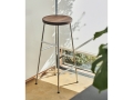 Cornet Bar Stool solid smoked oak seat chromed base.jpg