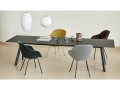 CPH 30 Table Extendable black linoleum_Bubble Lamp_AAC 127 Chair black base Lola dark green_AAC 127 Steelcut Trio 446 chromed base.jpg