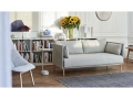 Silhouette Sofa Duo 2 seater back Remix 123 cushions Hallingdal 116 oiled oak legs_Bowler beige_Uchiwa Mode 002 wb lacquer oak base_Moire Kelim black.jpg