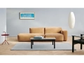Mags Soft Low 2,5 Seater comb 2 Right Linara 142 beige stitching_Kofi grey tinted glass tabletop black wb lacquer oak frame_Shaggy Rug warm grey.jpg