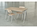 Pyramid Table 01 L140xW65xH74 Top matt lacquered oak Frame beige_Result Chair wb lacquer oak seat_beige base.jpg