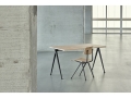 Pyramid Table 01 L140xW65xH74 Top matt lacquered oak Frame black_Result Chair wb lacquer oak seat_black base 01.jpg