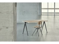 Pyramid Table 01 L140xW65xH74 Top matt lacquered oak Frame black_Result Chair wb lacquer oak seat_black base 01.jpg