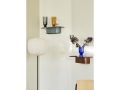 Common Floor Lamp base soft black steel stem and soft black steel base_Peach shade_Bottoms Up Vase family_Korpus Shelf M brick red_Korpus Shelf M sea.jpg