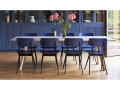 CPH 30 Extendable wb lacquer oak grey lino_Result Chair dark blue wb lacquer oak seat and back_Bottoms Up Vase.jpg