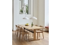 Pastis Chair wb lacquered oak_Passerelle Table L300xW95xH74 wb lacquered oak frame and edge_ink black powder coated crossbar_Pao Glass Pendant 450 cream white.jpg