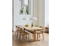 Pastis Chair wb lacquered oak_Passerelle Table L300xW95xH74 wb lacquered oak frame and edge_ink black powder coated crossbar_Pao Glass Pendant 450 cream white.jpg