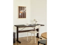Balcony Chair chalk beige_Passerelle Desk L140xW65xH74 wb lacquer burgendy red oak frame and edge burgundy powder coated crossbar.jpg