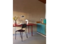 Two-Colour 160x82 red wb lacquer tabletop maroon red frame_Slant 233 white_Indian Steel Pitcher NO. 2.jpg