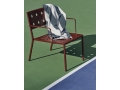 Balcony Lounge Armchair iron red_Frotte Stripe dark green.jpg
