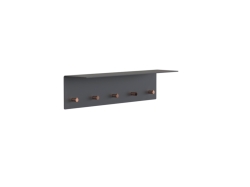 Wardrobe Shelf - 5 hooks - półka, wieszak