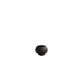 231004 Urchin Plantpot, Petit - Coffee - 1 - White Background.jpg