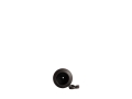 231004 Urchin Plantpot, Petit - Coffee - 2 - White Background.jpg