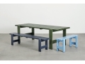 Weekday Table olive wb lacquer pinewood_Weekday Bench steel blue_azure blue wb lacquer pinewood.jpg