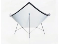 fotel Coconut Chair w czarnej skórze