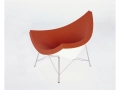 fotel Coconut Chair w czerwonej skórze