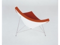 fotel Coconut Chair w czerwonej skórze