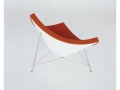 fotel Coconut Chair w czerwonej skórze