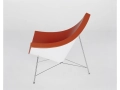 fotel Coconut Chair w czerwonej skórze