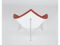 fotel Coconut Chair w czerwonej skórze