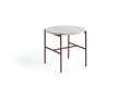 AD130-A390-AK85_Rebar Side Table Ø45xH40.5_grey marble tabletop_barn red powder coated steel.jpg