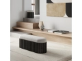 Tribu Bench - Stool - Le Deux Table Lamp - Sculpt wall art - Sphere Vase square big sand - Tribal Vase Mini Dk. Grey - 4.jpg