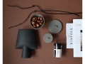 Sphere Vase Square Mini - Black - Duck Jars - Dk. Grey.jpg